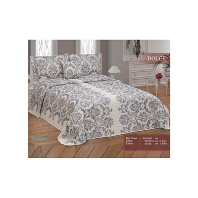 Жаккардовое Покрывало 250x250 см с 3-мя Наволочками DOLCE - FIRST Elegant
