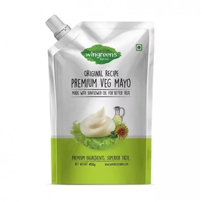 Премиальный вегетарианский майонез (450 г), Premium Veg Mayo, произв. Wingreens Farms