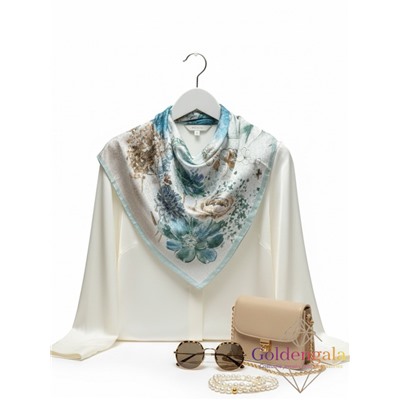 Платок из натурального шелка "Нежность прикосновения" Арт В1057/10