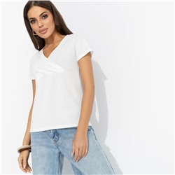 Футболка из трикотажа-лапша, Женственность без границ (white)