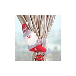 Подхват для штор новыгодний ( пара Дед Мороз и Снеговик)  Размеры :24см*23см  Цена за пару