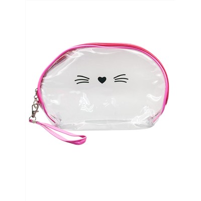 Sunflower Набор женских косметичек 526, 2 шт., розовый, прозрачный