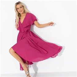 Платье на запах, Счастье влюбленности (фуксия)