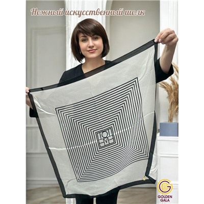 Платок на шею с украшением шелковый Арт 2530/09