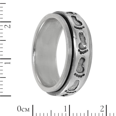 Кольцо 'Следы' серебряное Т5К.108БКN