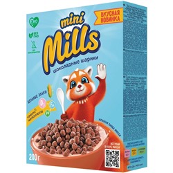 Кукурузные "MINI MILS" Шарики ШОКОЛАДНЫЕ  400гр в м/у