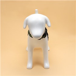 Шлейка улучшенная К7 мягкая светоотражающая, размер S, ОГ 44-55 см, вес 5-9 кг, зелёная