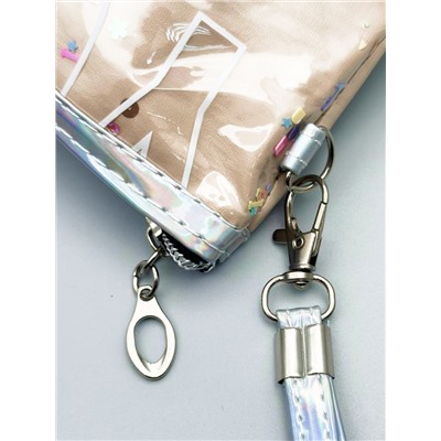 Sunflower Косметичка женская с пайетками Young 11653 28, бежевый