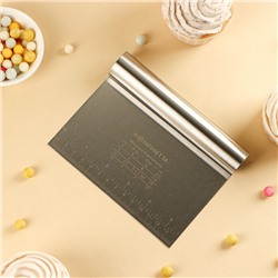 Шпатель кондитерский с размерной линейкой KONFINETTA, 15×11.5 см