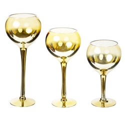 GAEM Набор из 3-х подсвечников, L38 W13 H35 см