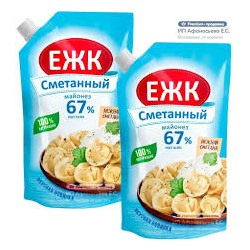 Майонез "Провансаль ЕЖК" Сметанный 67% дой-пакет 386г(400мл) шт