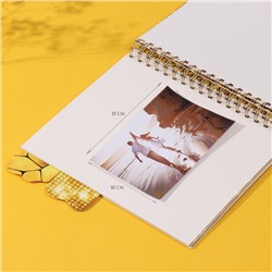 Фотоальбом на спирали 20 листов «Моё zoloto», объёмный элемент и 4 вкладки, 24×24 см