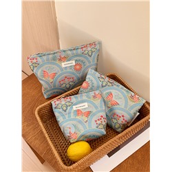 Capacious cosmetic bag to go out, handheld organizer bag, liner, for import