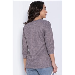 Блуза В гармонии с собой (серо-бордовая) Б12425