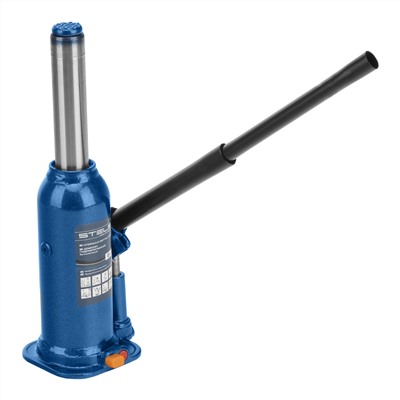 Домкрат гидравлический бутылочный, 6 т, h подъема 207-404 мм, в пластиковом кейсе Stels