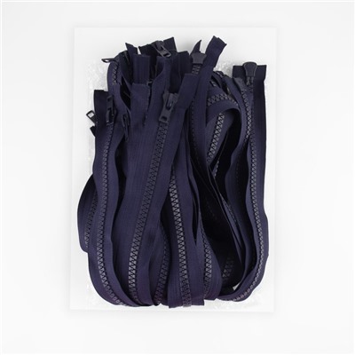 Молния «Трактор», №10, разъёмная, 2 замка, замки автомат, 110 см, тёмно-синяя