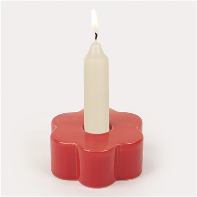 Подсвечник Daisy, Ø8 см, красный