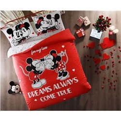 2-сп ЕВРО Лицензированное Постельное Бельё Minnie Mickey Dreams Glow - TAC