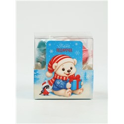 Печенье с предсказанием цветное в PVC-коробке «Счастливого года», 4 шт.