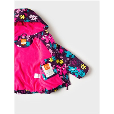 Комплект зимний для девочки: куртка, полукомбинезон