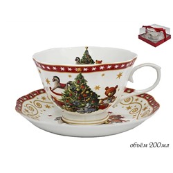 105-133 Чашка с блюдцем  НОВЫЙ ГОД в под.уп.(х36)Фарфор