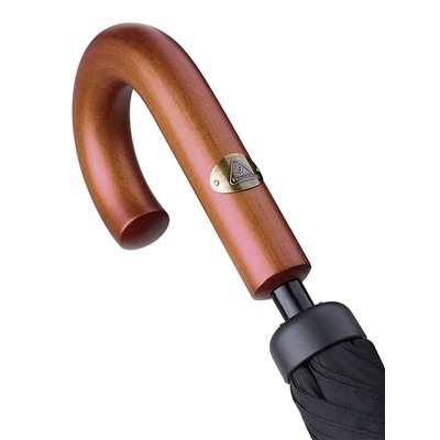 G813-01 Black (Черный) Зонт мужской трость Fulton