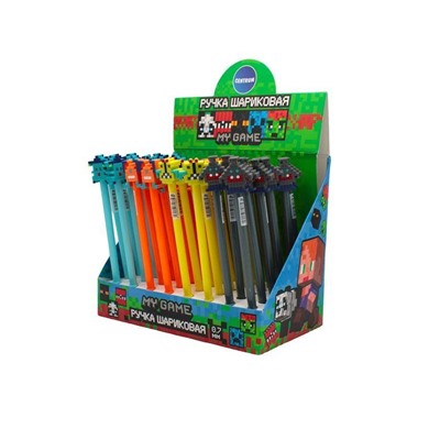 Ручка шариковая "My Game", mix (0,7 мм), ш/б 48 шт.