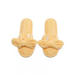 Тапочки «Вельвет» желтые