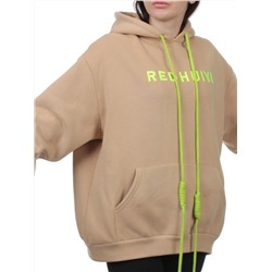 2616 BEIGE Толстовка женская (85% хлопок, 10% полиэстер, 5% спандекс)