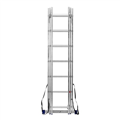 Лестница, 3 х 7 ступеней, алюминиевая, трехсекционная, Сибртех