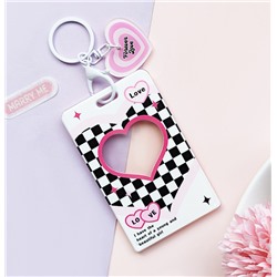 Футляр для карт с брелоком "Forever love", white