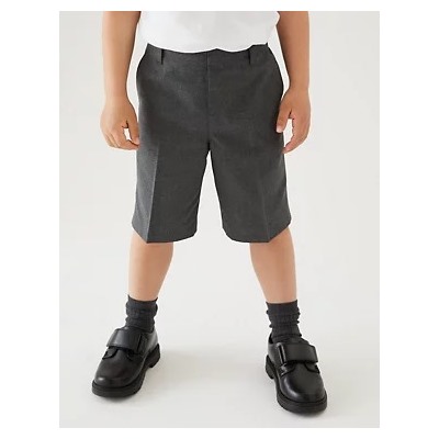 2pk Boys' Plus Fit Easy Dressing School Shorts (3-14 Yrs)