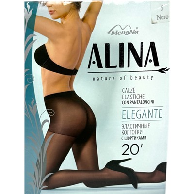 Колготки "ALINA" 20D Арт 704 Цвет черный