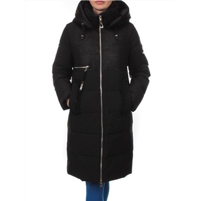 C1071 BLACK Пальто зимнее женское (200 гр. холлофайбер)