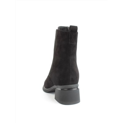 04-M3-H238 BLACK Ботинки зимние женские (натуральная замша, натуральный мех)