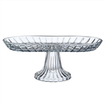 БЛЮДО НА НОЖКЕ ОВАЛЬНОЕ 28*14*12 СМ