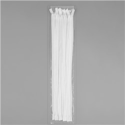 Молния потайная, №3, неразъёмная, потайная, замок автомат, 50 см, белая