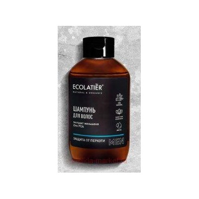 ECOLATIER Мужской Шампунь Защита от перхоти 400 мл 831102