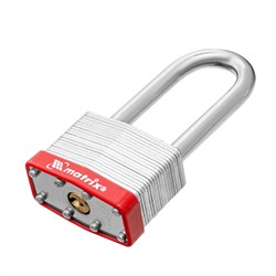 Замок навесной, 50 мм, удлиненная дужка Matrix