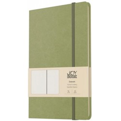 Блокнот А5  96л клетка "Joy Book. Чай матча" кожзам на резинке БДБК5964391 Эксмо