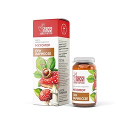 Крем монастырский мухомор «При варикозе», стекло, 30 мл, «Монастырская лавка»