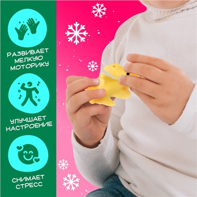 Игрушка-сюрприз «Новогодний Мяк-жмяк» с наклейками, МИКС