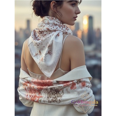 Платок из натурального шелка "Нежность прикосновения" Арт В1057/07