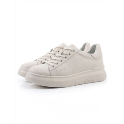03-YC151-3 LT. BEIGE Кеды женские (натуральная кожа)