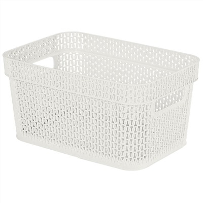 Корзина для хранения Keeplex Ajur с ручками 5 л, 27,1×18,3×13,7 см KL411210005 белое облако
