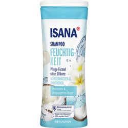 ISANA Shampoo Feuchtigkeit Шампунь улажняющий с кокосовой водой, 300 мл