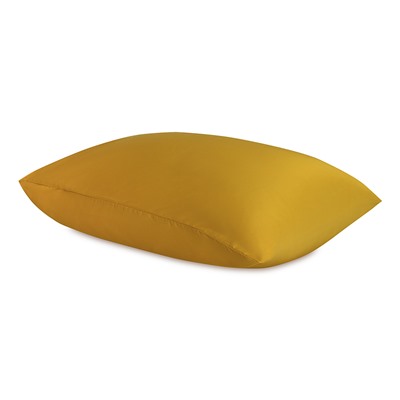 Набор наволочек из премиального сатина горчичного цвета из коллекции Essential, 50х70 см
