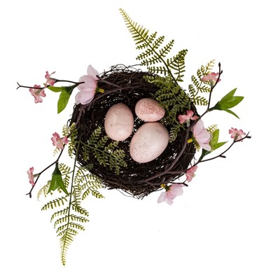 GAEM Изделие декоративное "Гнездо пасхальное", L16 W15,5 H7 см, 3в.