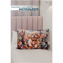 Наволочка 65х45 Роза бежевый