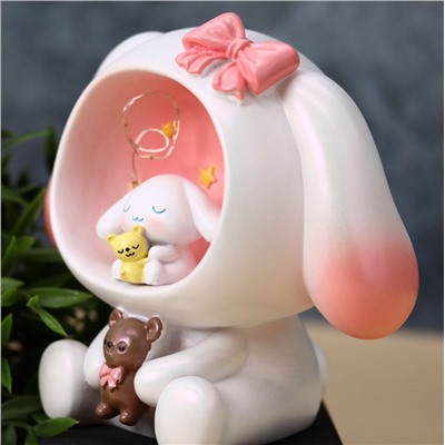 Kопилка - ночник «Plush friends», pink (14,5 см), пластик